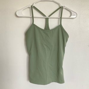 Lululemon Power Pose sage green tank top size s